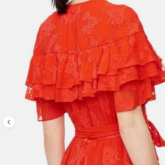 NWT Rebecca Taylor Clip Silk-Blend A-Line Dress Size 0 - Picture 3 of 12